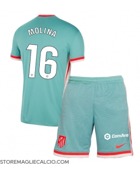 Atletico Madrid Nahuel Molina #16 Maglia Gara Trasferta Repliche 2024-25 Bambino